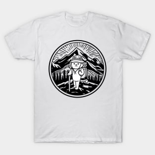 Hiking cat and moutain T-Shirt